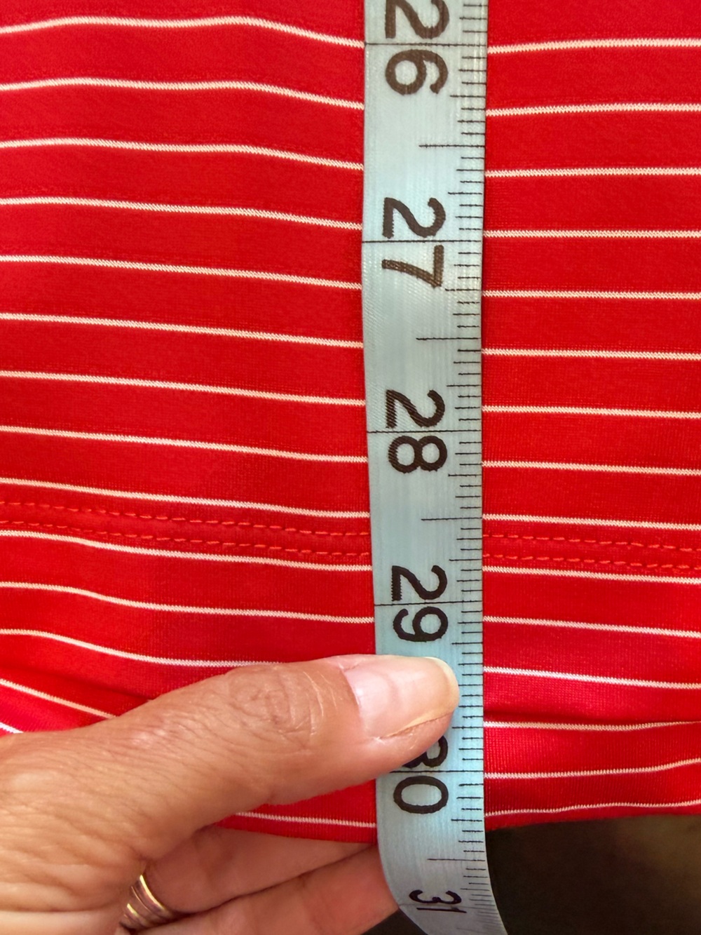 Johnnie-O Beau Performance Jersey Polo Red White Stripe UPF 50 Shirt Size XL - Picture 11 of 13